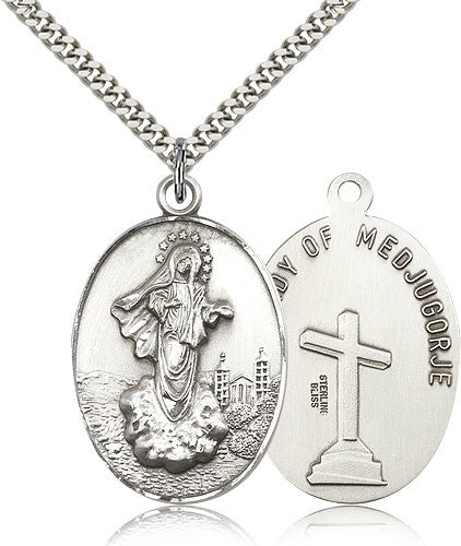 Large Our Lady of Medugorje Medal