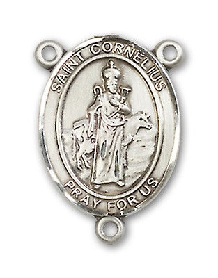 St. Cornelius Rosary Centerpiece Sterling Silver or Pewter