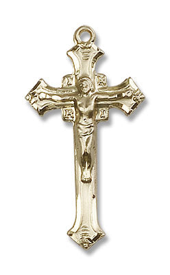 INRI Flared Tip Crucifix Medal