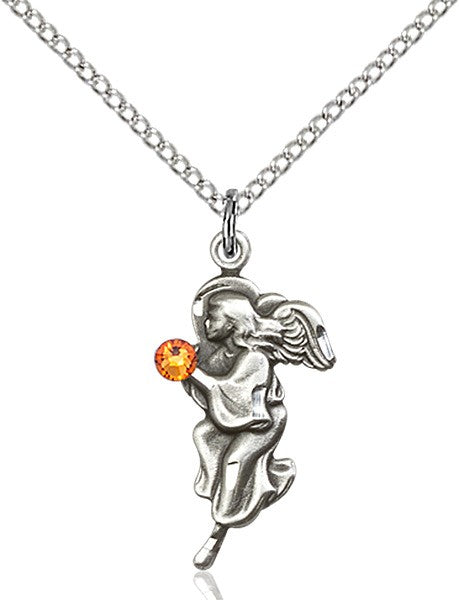 Angel Pendant with Birthstone Options