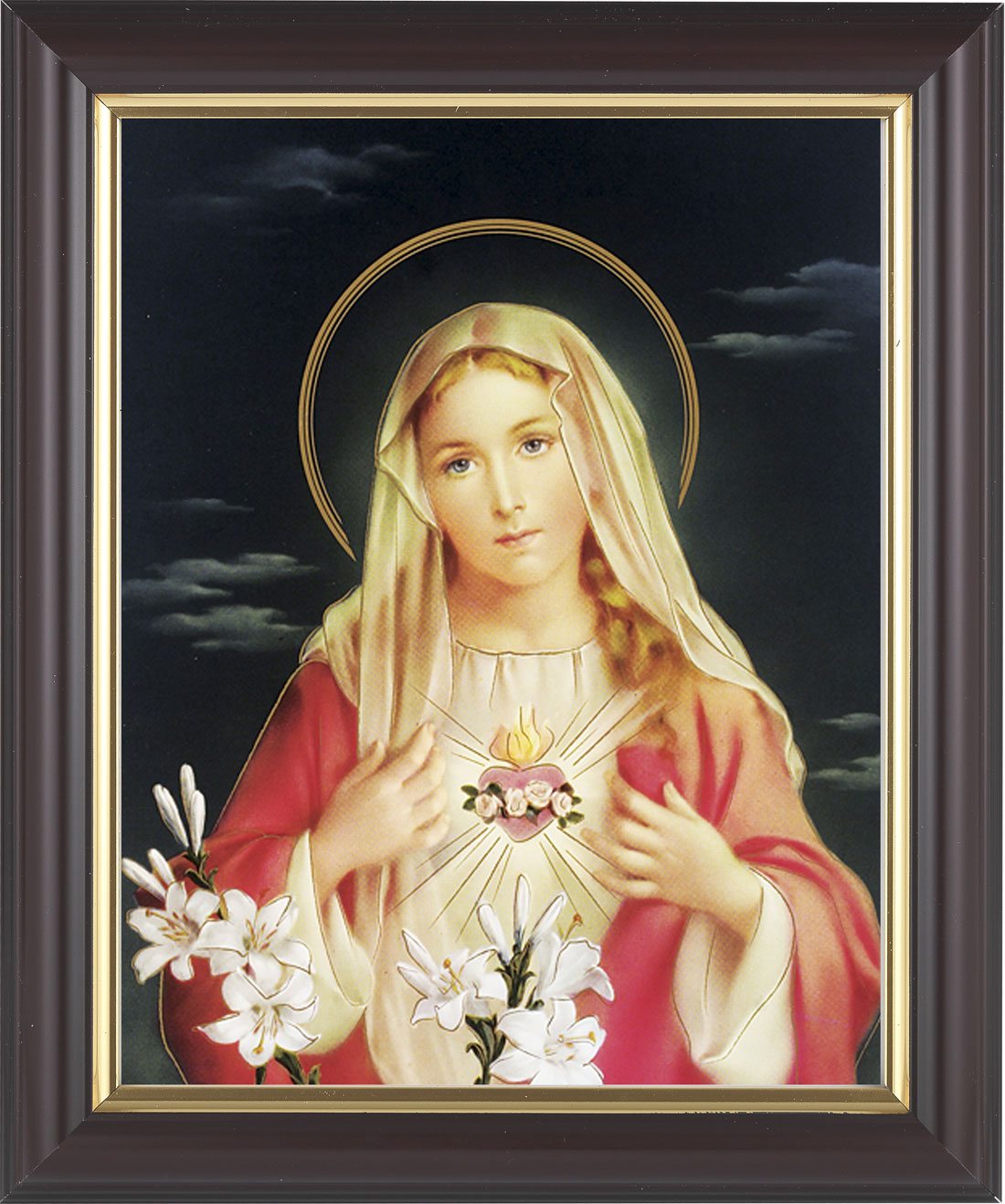 Immaculate Heart of Mary 8x10 Framed Print Under Glass