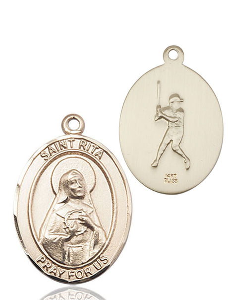 St. Rita of Cascia Baseball Medal