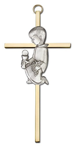 First Communion Boy Cross 6 inch