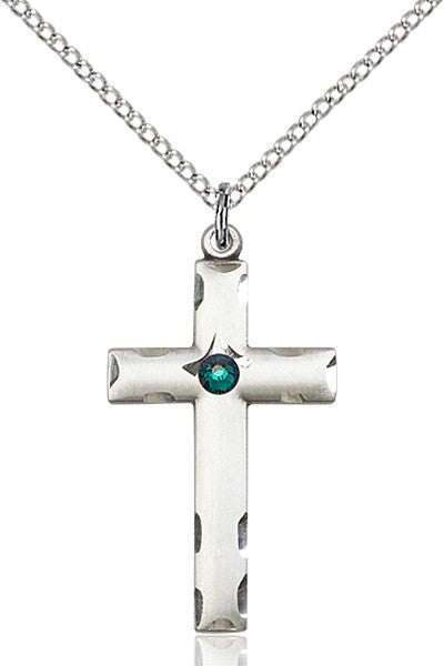 Birthstone Cross Pendant for Women