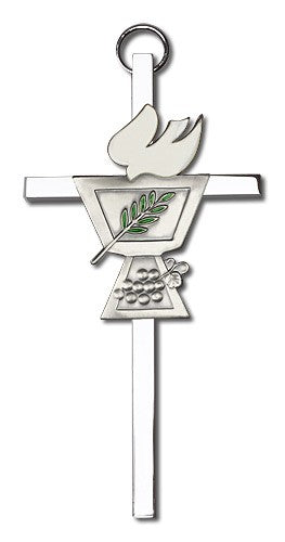 Confirmation Chalice and Dove Wall Cross 4'