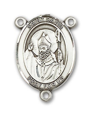 St. David of Wales Rosary Centerpiece Sterling Silver or Pewter