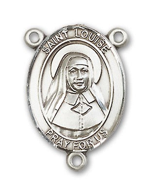 St. Louise De Marillac Rosary Centerpiece Sterling Silver or Pewter