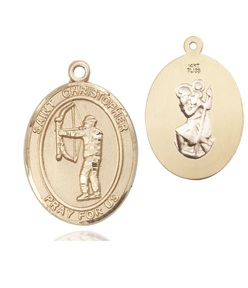 St. Christopher Archery Medal | Catholic Sports Medal