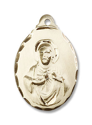 Teardrop Shape Scapular Pendant for Women