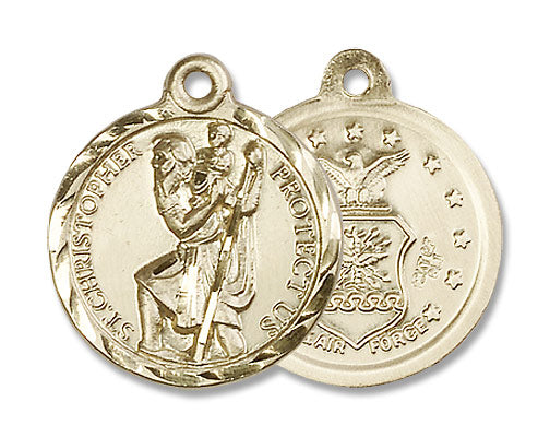 Air Force St. Christopher Medal - Nickel Size