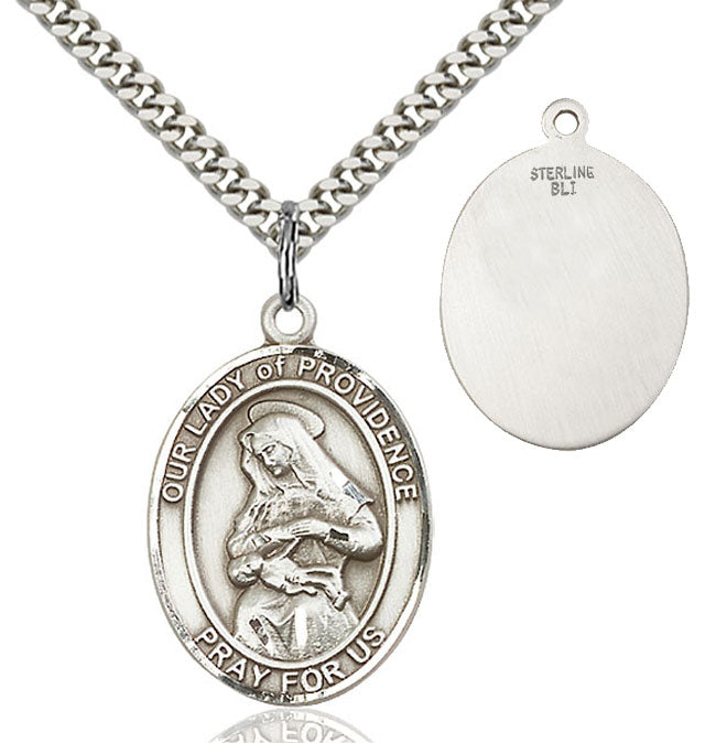 Our Lady of Grace of Providence Medal - Patron Saint of Puerto Rico | Sterling Silver