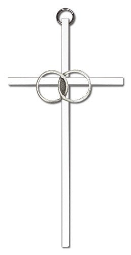 Wedding Rings Cross 6"