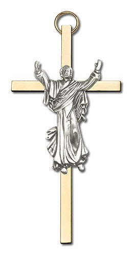 Risen Christ Wall Crucifix 4"