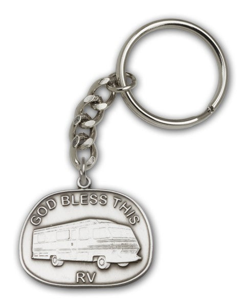 God Bless This RV Keychain