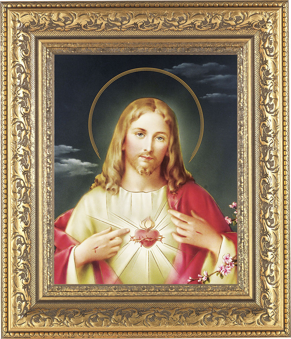 Sacred Heart of Jesus 8x10 Framed Print Under Glass