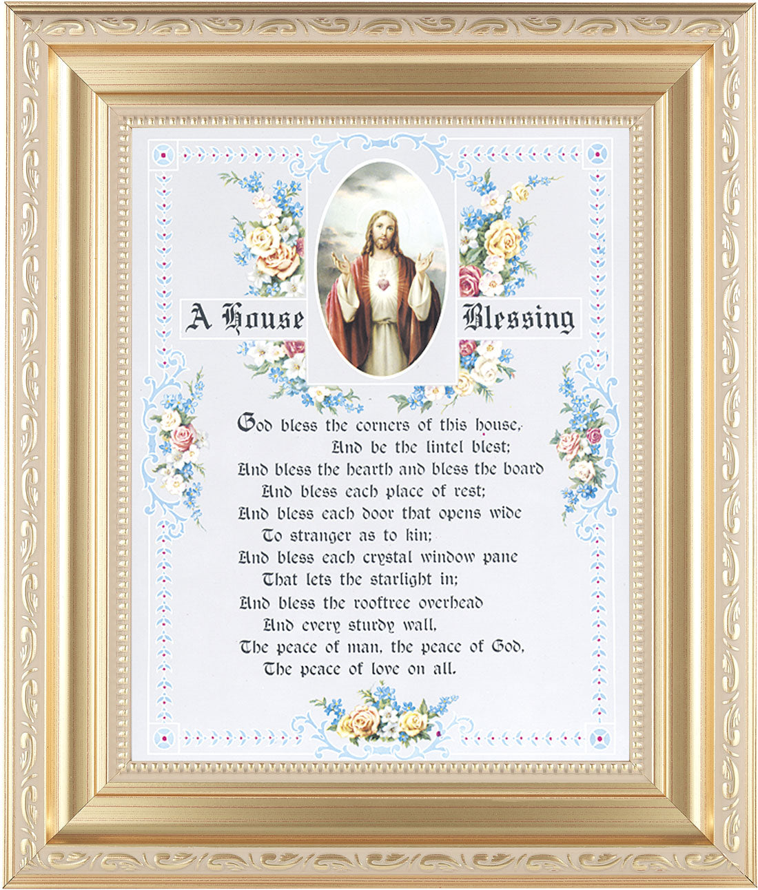 A House Blessing Prayer 8x10 Framed Print Under Glass