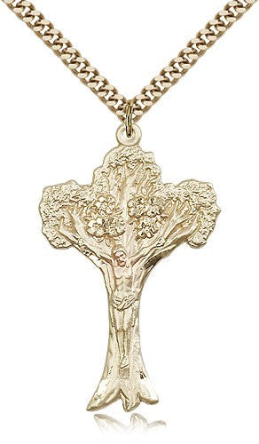 Tree of Life Crucifix Pendant