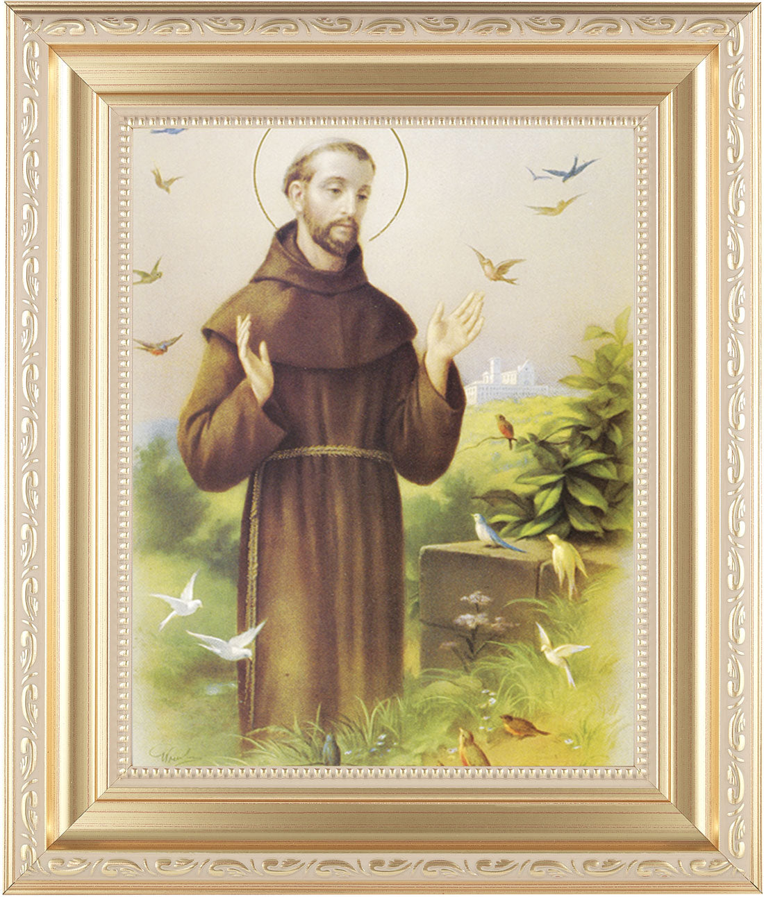 St. Francis of Assisi 8x10 Framed Print Under Glass