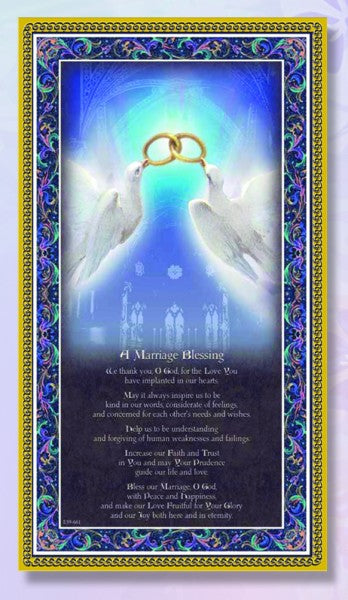 Marriage Blessing Italian Prayer Plaque