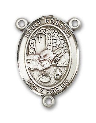 St. Rosalia Rosary Centerpiece Sterling Silver or Pewter