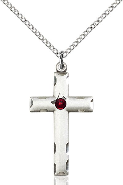 Birthstone Cross Pendant for Women