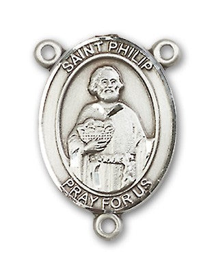 St. Philip the Apostle Rosary Centerpiece Sterling Silver or Pewter