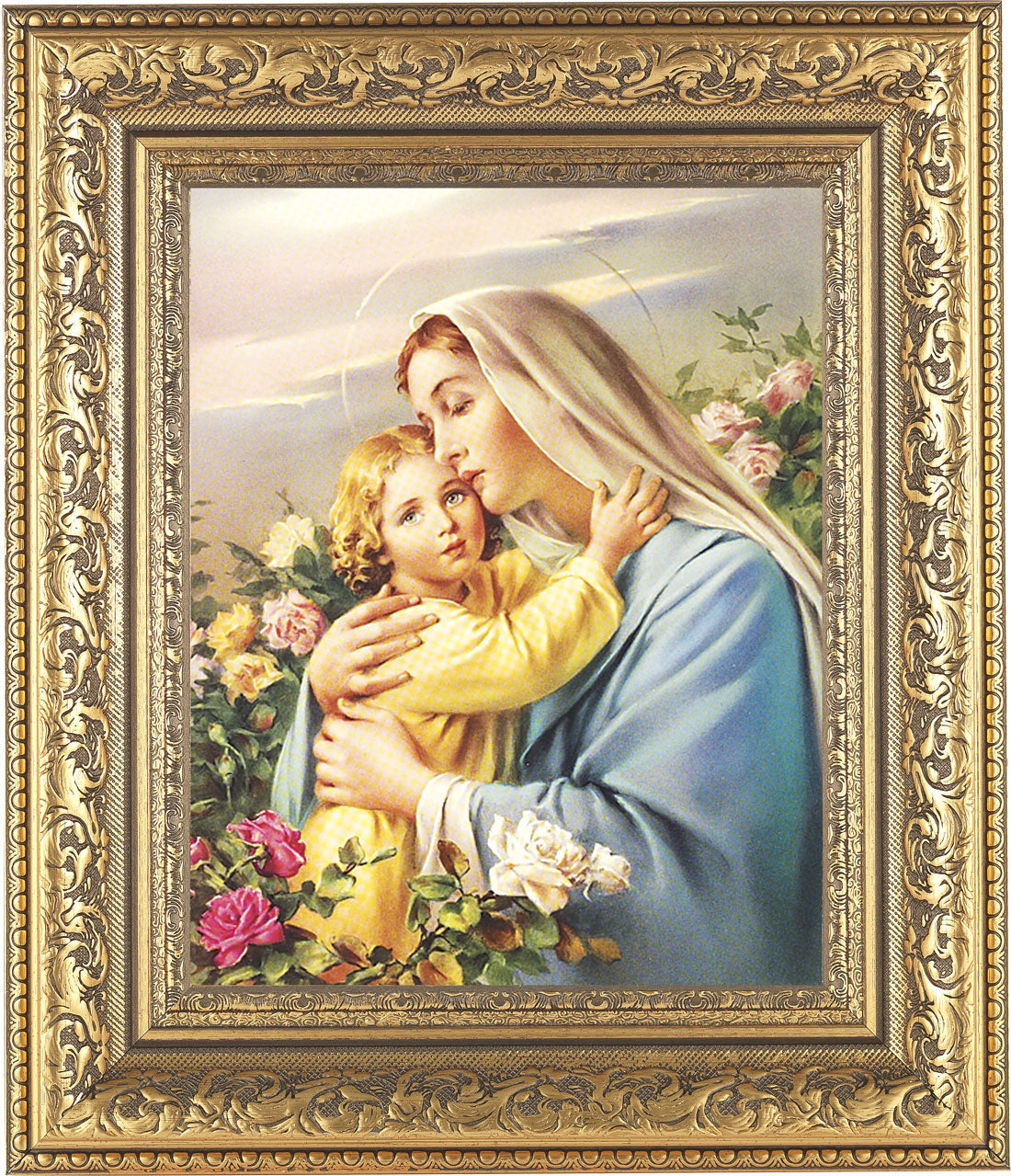 Madonna and Child in the Garden 8x10 Framed Print Under Glass