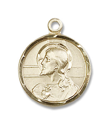 Double-sided Scapular Medal Pendant Round