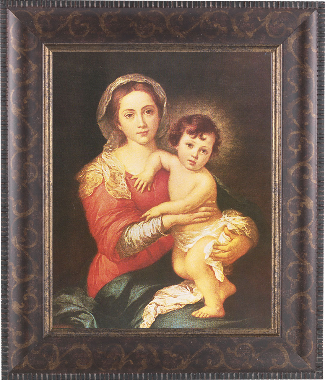Madonna and Toddler Jesus 8x10 Framed Print Under Glass