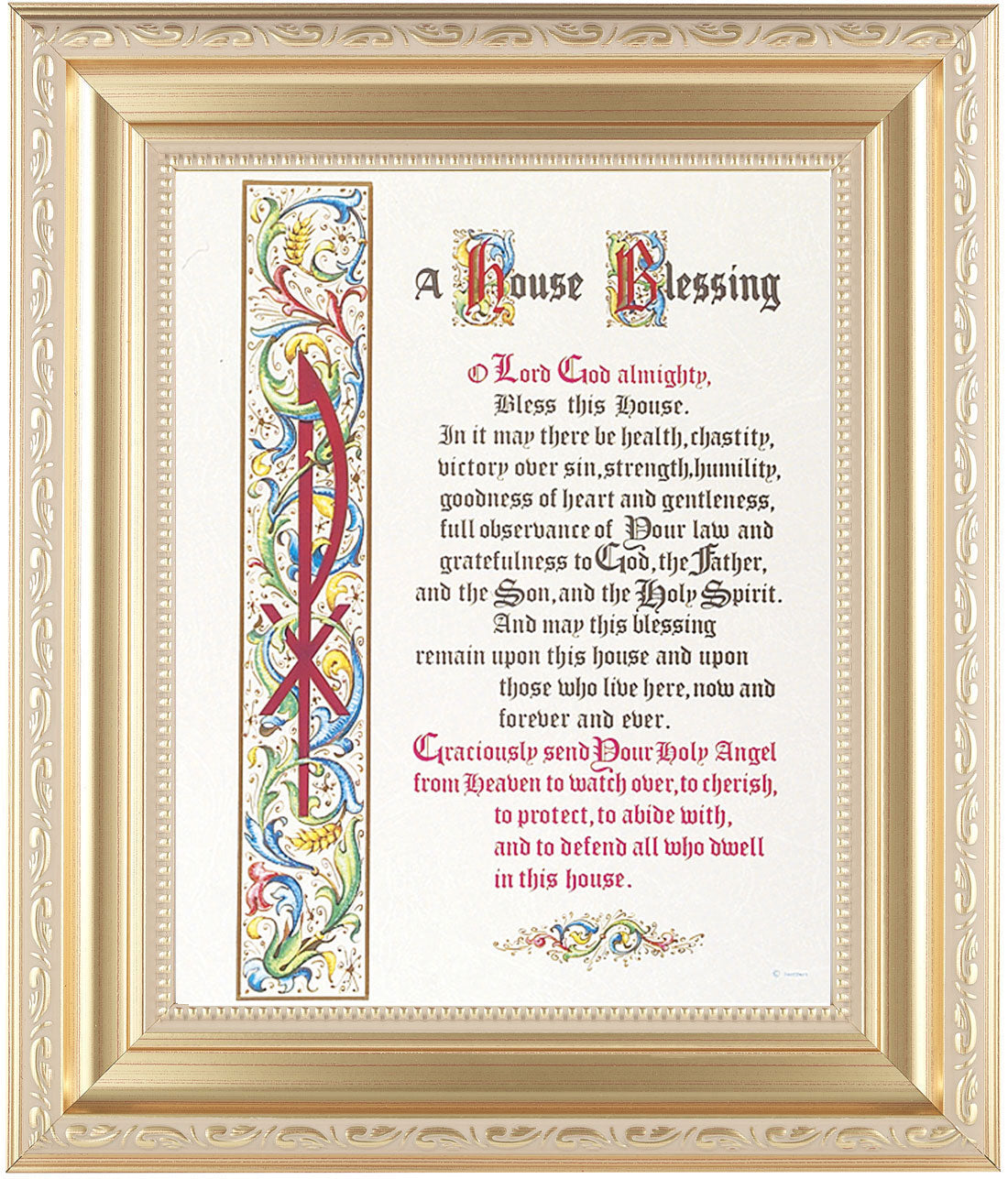 A House Blessing Prayer 8x10 Framed Print Under Glass