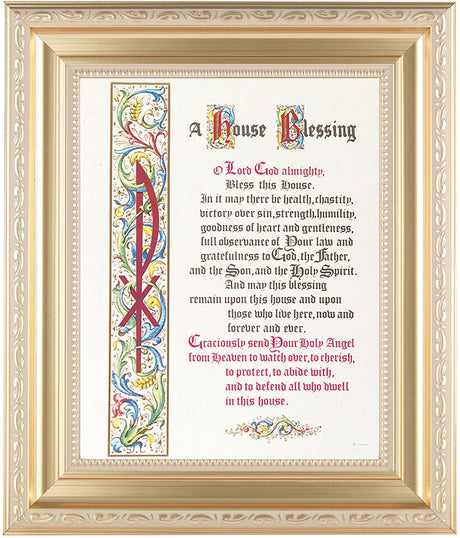 A House Blessing Prayer 8x10 Framed Print Under Glass