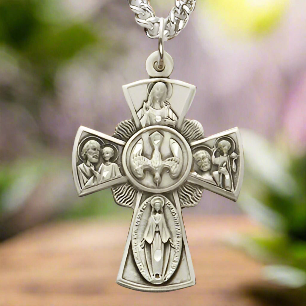 Five Way Holy Spirit Pendant 1 inch with Chain