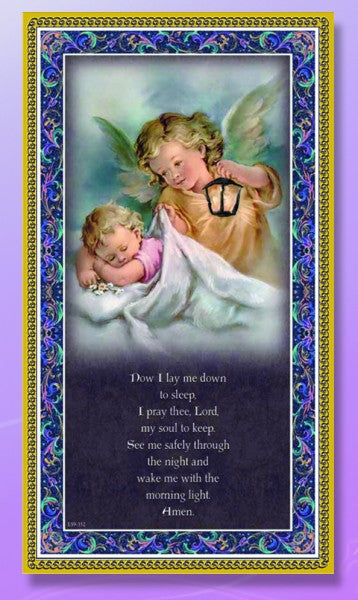 Now I Lay Me Down To Sleep Italian Prayer Plaque