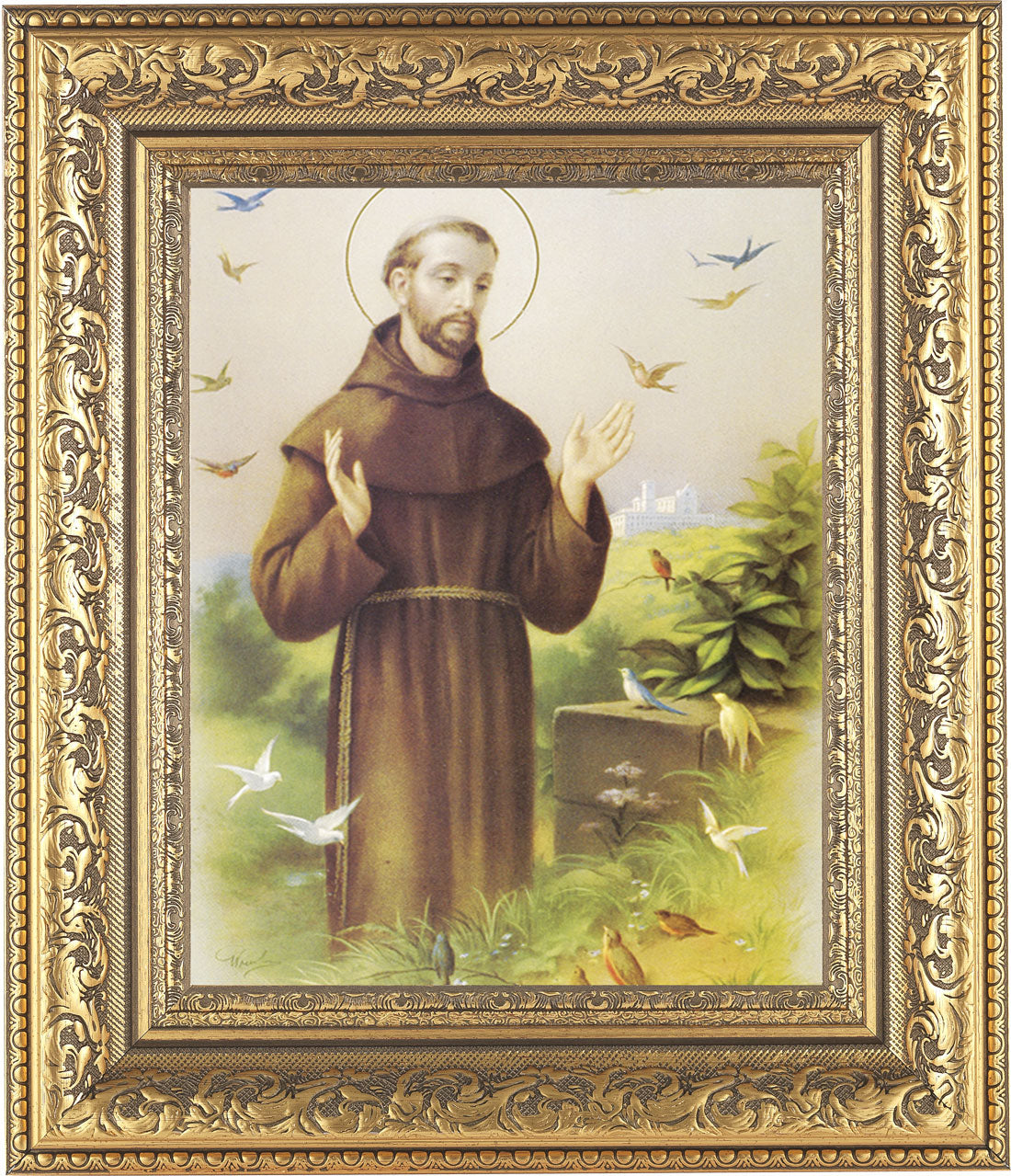 St. Francis of Assisi 8x10 Framed Print Under Glass