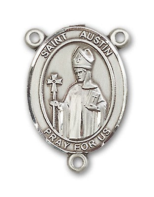 St. Austin Rosary Centerpiece Sterling Silver or Pewter