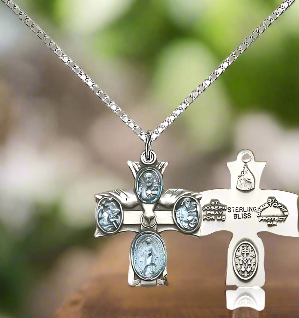 Four-Way Medal Necklace for Women