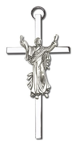 Risen Christ Wall Crucifix 4"