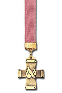 Decending Dove Cross Bookmark - 12 Ribbon Colors Available