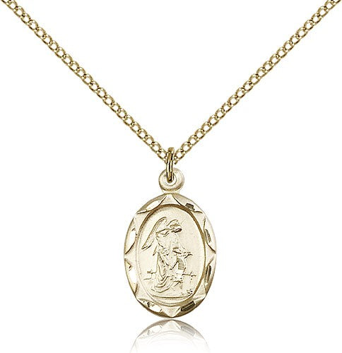Guardian Angel Oval Pendant