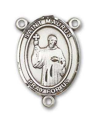 St. Maurus Rosary Centerpiece Sterling Silver or Pewter