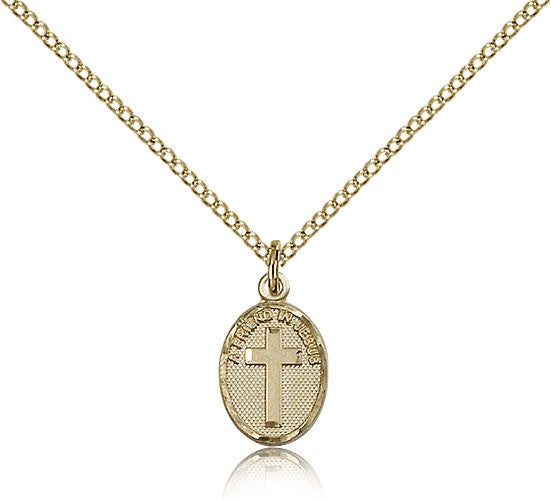 Petite Friend In Jesus Cross Pendant
