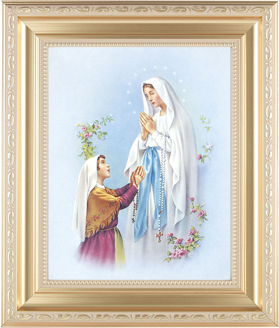 Our Lady of Fatima 8x10 Framed Print Under Glass