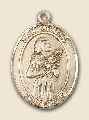 St. Agatha Patron Saint Medal