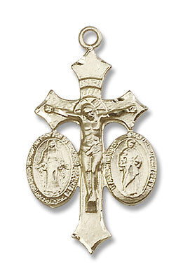 Women's Holy Family Crucifix Pendant