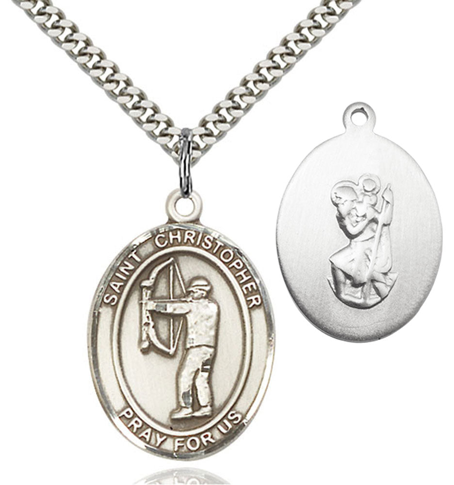 St. Christopher Archery Medal | Catholic Sports Medal