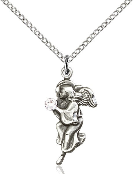 Angel Pendant with Birthstone Options
