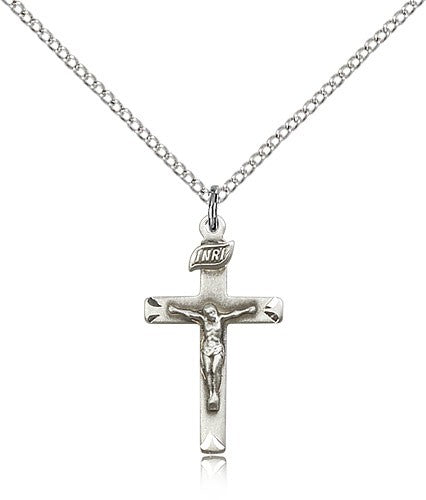 Small Shadowed Corpus Crucifix Pendant