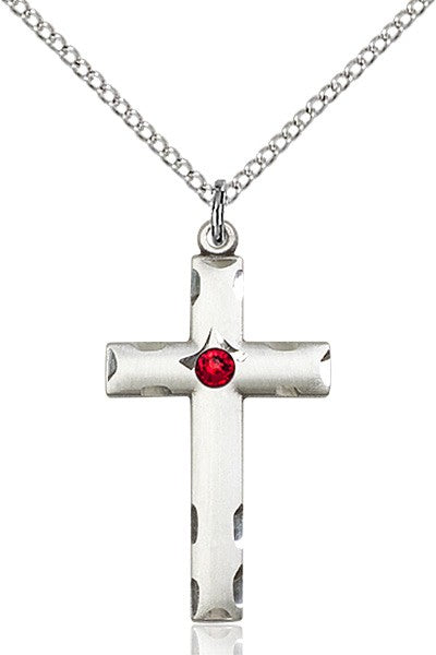 Birthstone Cross Pendant for Women
