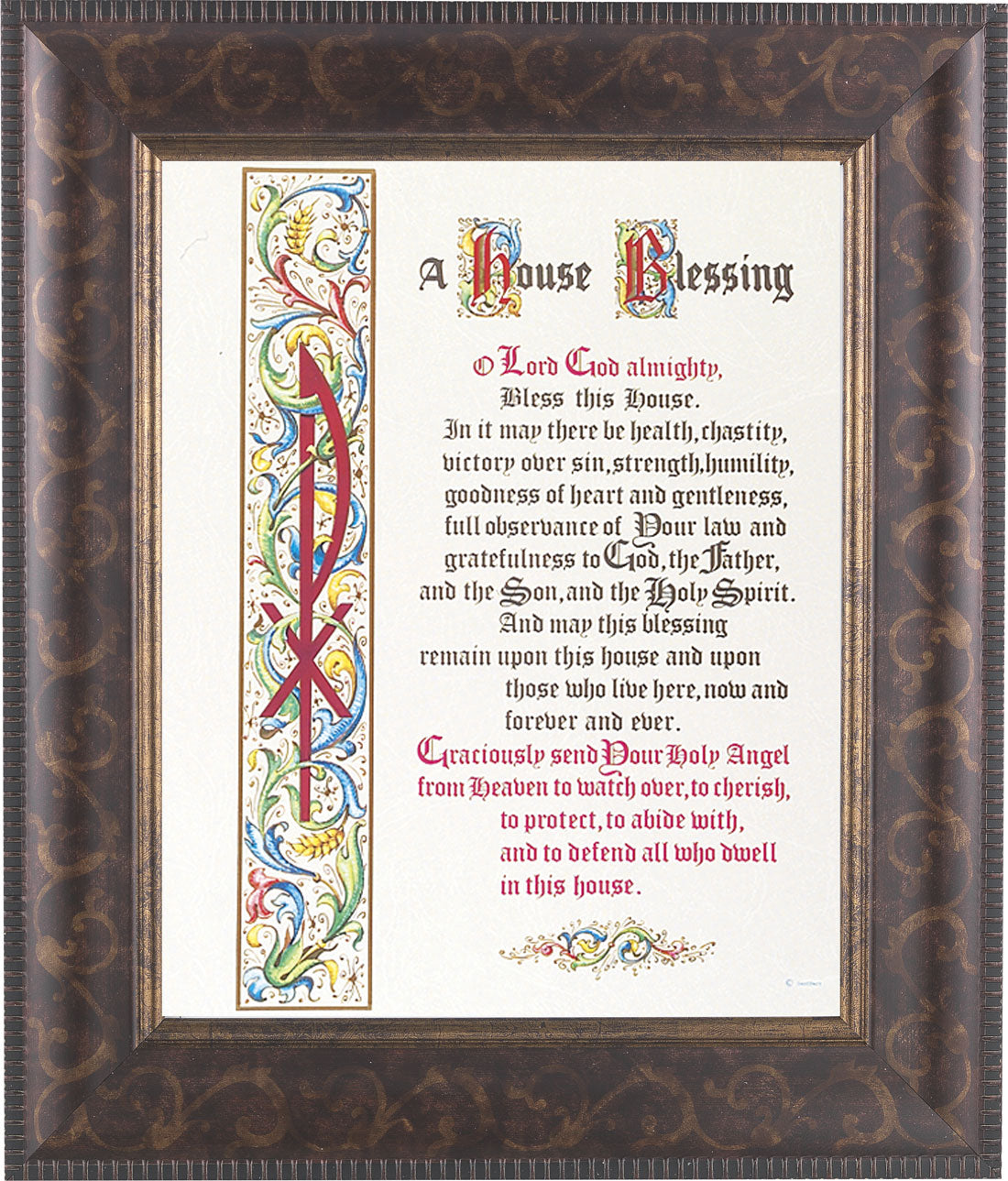 A House Blessing Prayer 8x10 Framed Print Under Glass