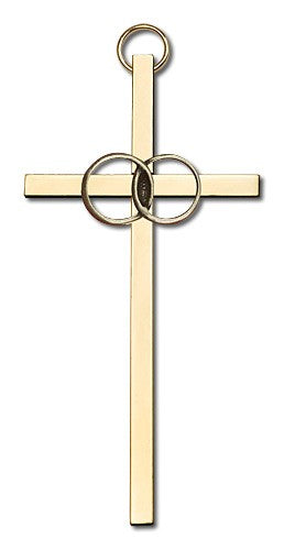 Wedding Rings Cross 4'